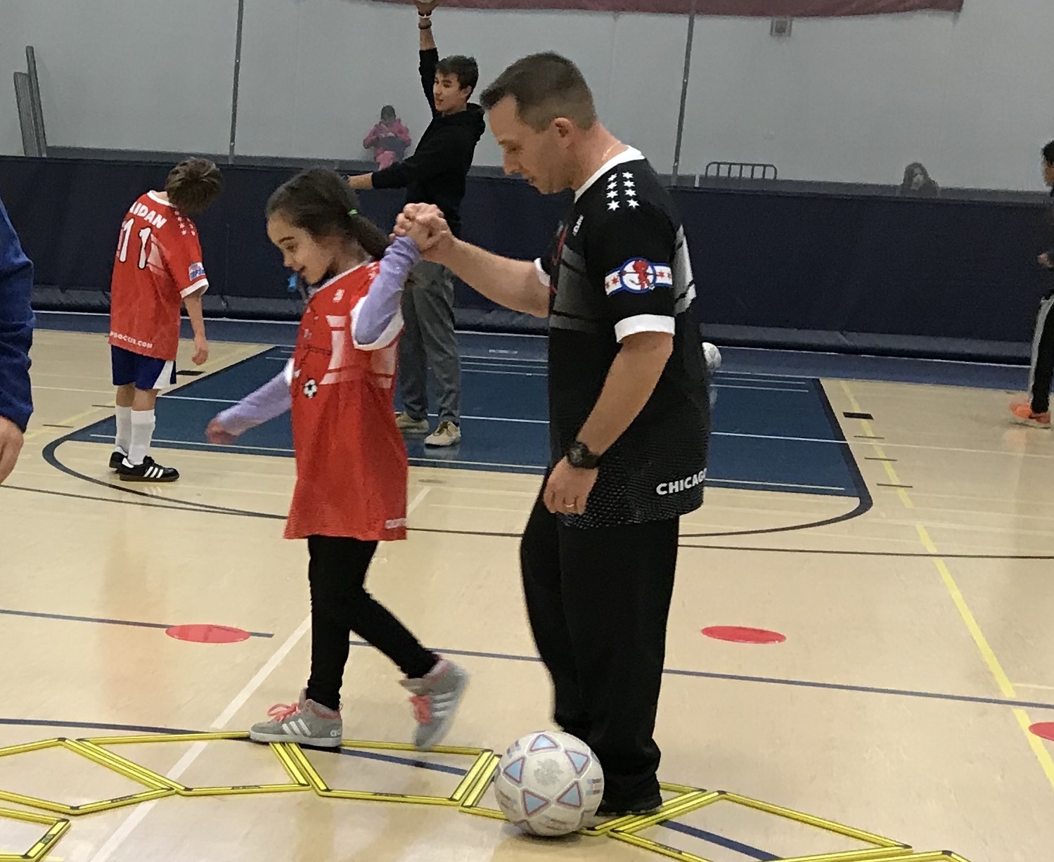 Chicago TOPSoccer players and volunteer buddies